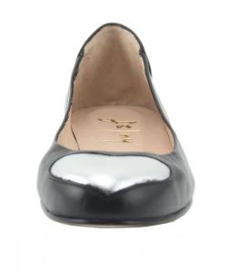 ballet flats leather shoe heart