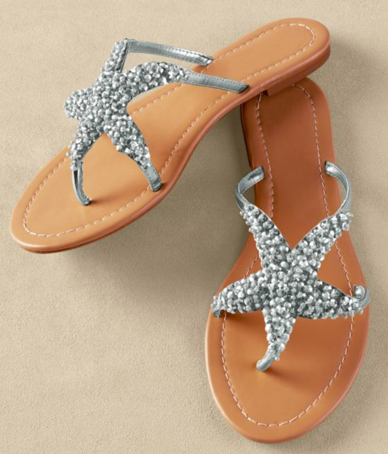 starfish summer sandal star sign